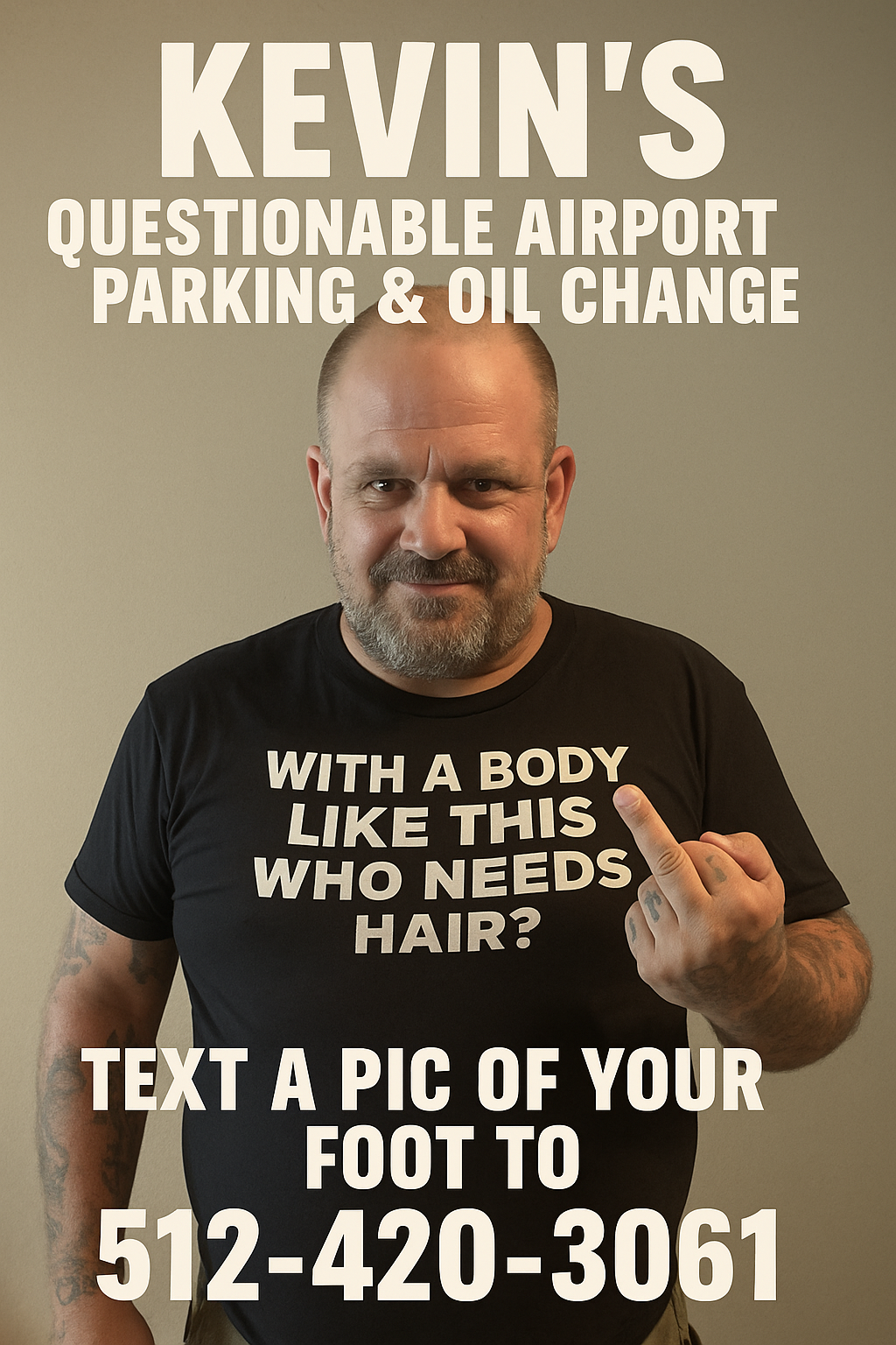 Kevin showing his questionable customer service style