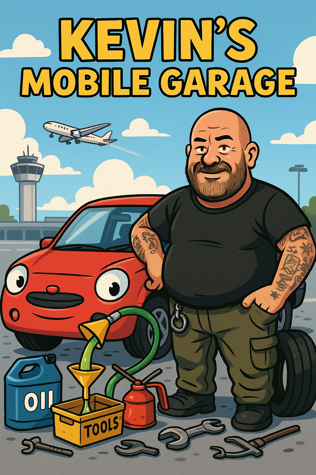 Kevin's Mobile Garage at the airport